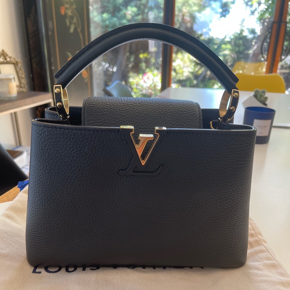 SOLD | LV Capucine BB Taurillon Leather Bag Black